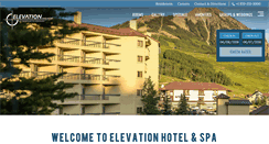 Desktop Screenshot of elevationresort.com